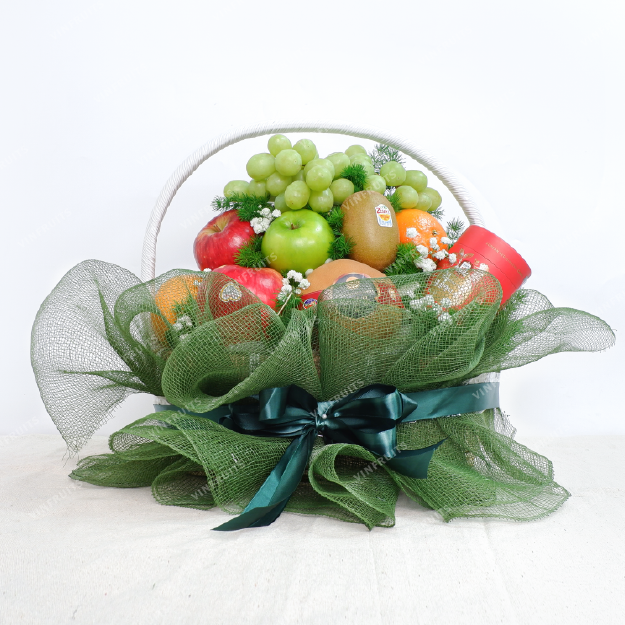 Giỏ Trái Cây + Kẹo Sâm